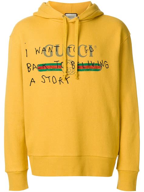 coco capitan gucci hoodie yellow|Gucci Coco Capitán Hoodie – Vintage by Misty.